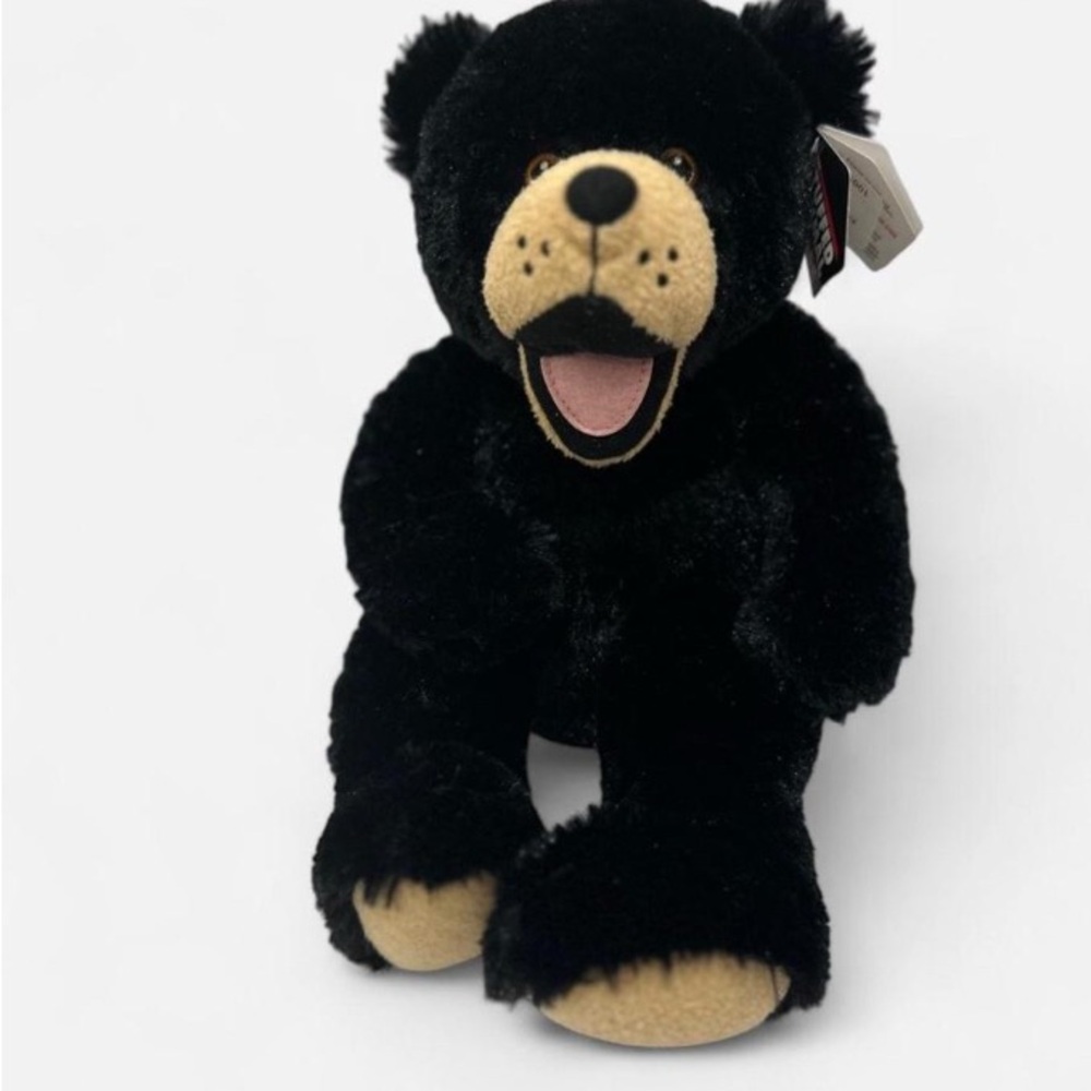 Stuffed Animal House Black Bear Plush Toy - Picture 6 of 7